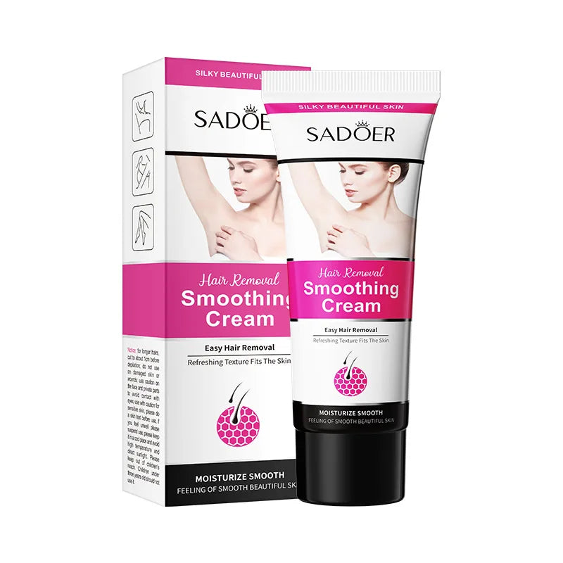 Sadoer Silky Smooth Hair Removal Cream – Gentle Depilatory