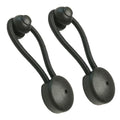 Bungee Ultimate Shock Cord Clip with KNOBS Pull Tie Down for Marine Boat Truck Car Covers Oasis Select Black 2PC