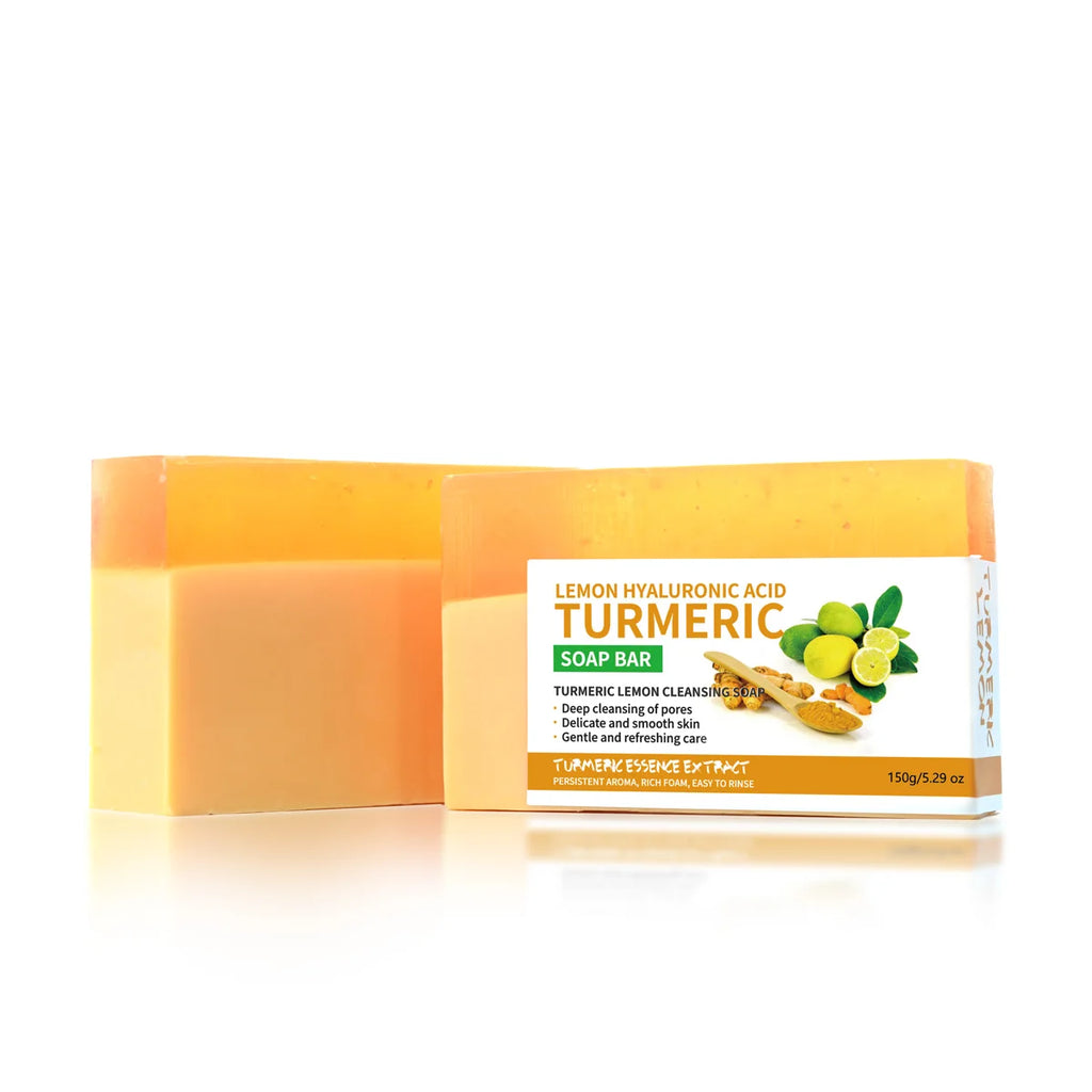 24K Gold Foil Turmeric Cleansing Soap – 150g Face & Body Bar