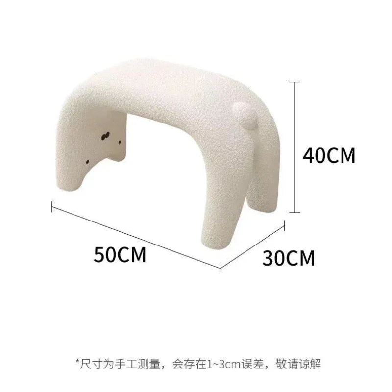 Cat Shoe Change Stool Household Door Shoe Stool Entry Small Stool Sitting Stool Low Stool Sofa Hair Stool Dressing Makeup Stool Oasis Select