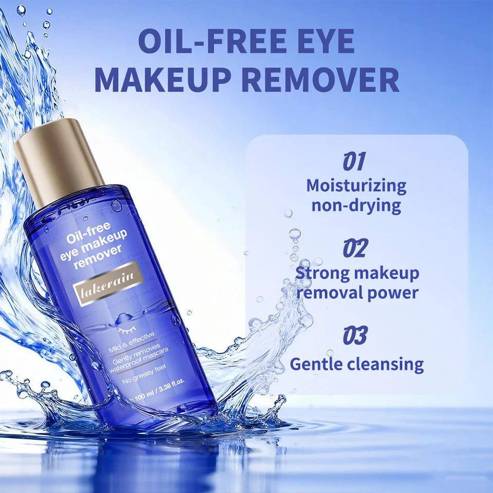 100ml Mild Oil-Free Eye Makeup Remover, Deep Cleansing Liquid Oasis Select