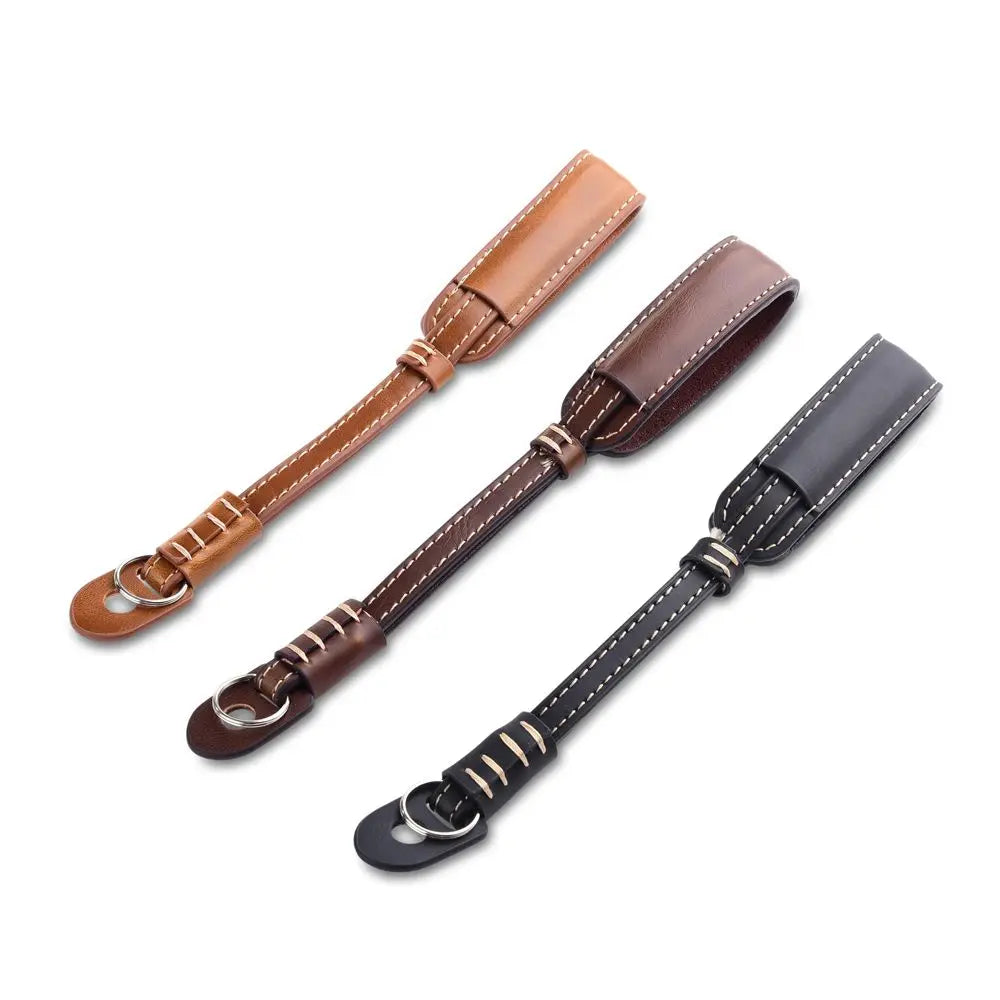 DSLR Camera Wrist Hand Strap PU Leather Lanyard for Digital Camera Black Brown Coffee Retro Camera Wrist Strap Oasis Select