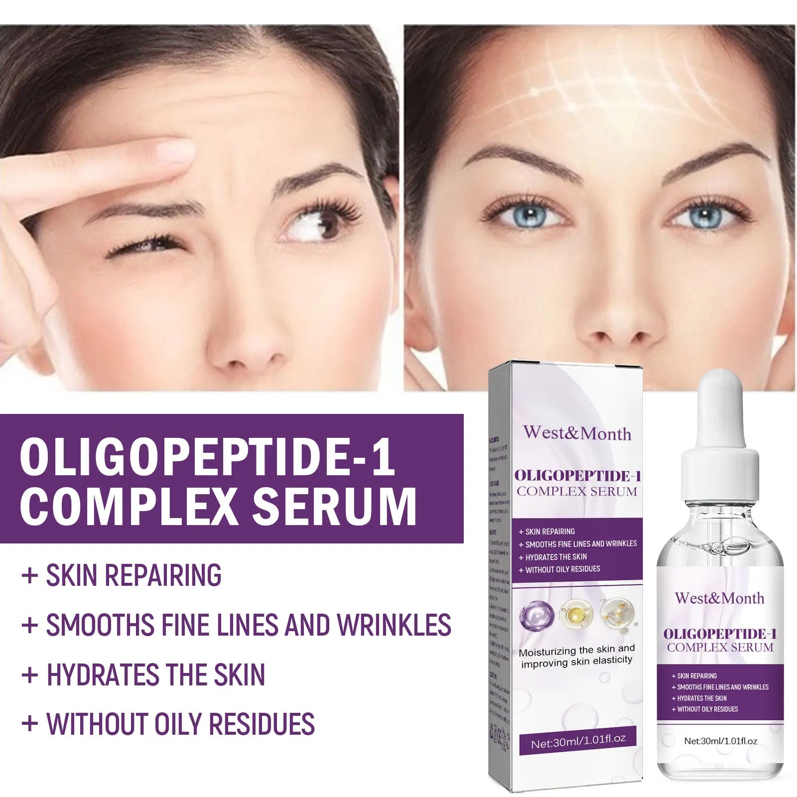 Deep Anti Wrinkle Serum Lifting Firming Smooth Skin Rejuvenation Moisturizer Brighten Fade Fine Lines Anti Aging Daily Face Care Oasis Select