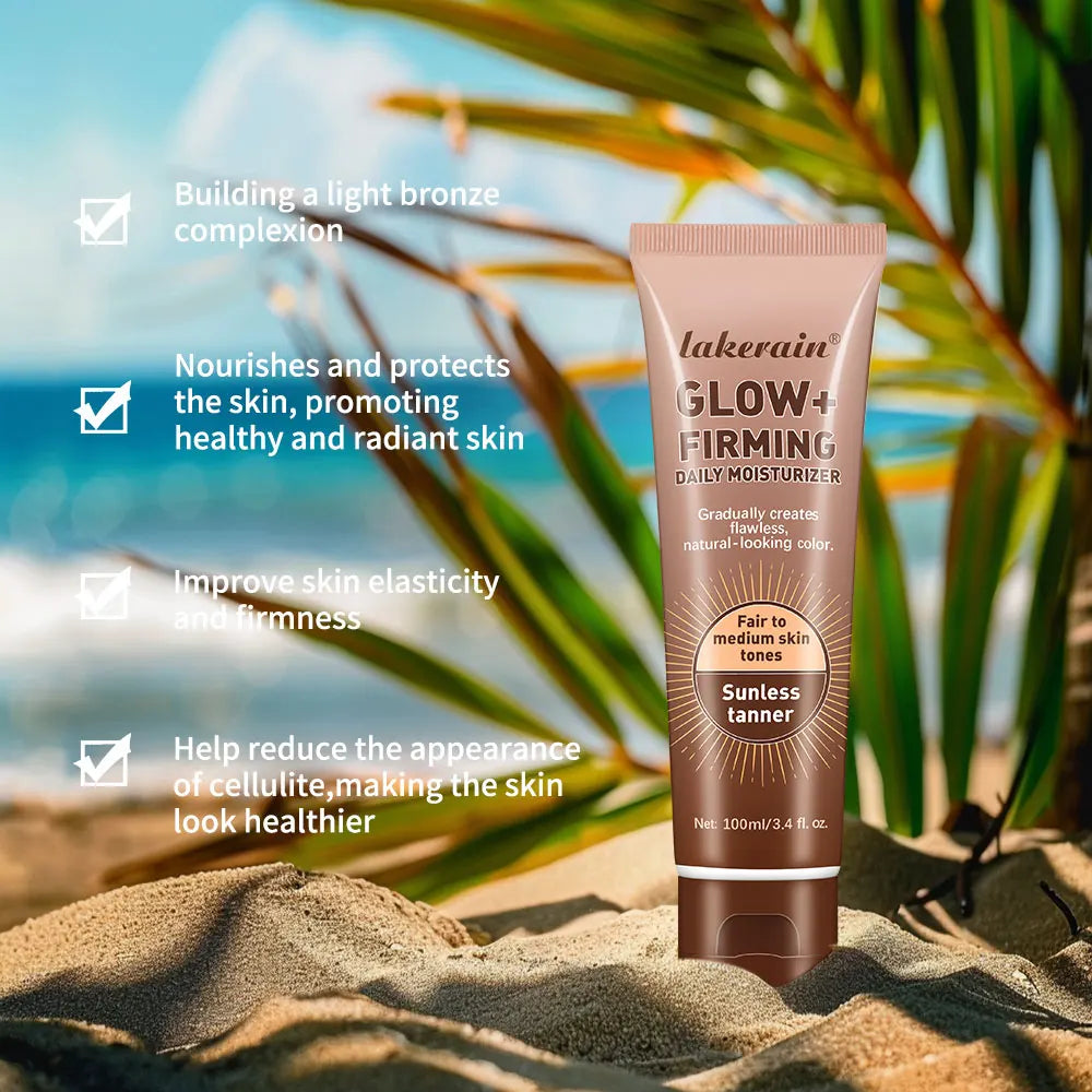 Lakerain Gradual Self Tanner Lotion – Streak-Free Sunless Tan Self Tanning Lotion Oasis Select