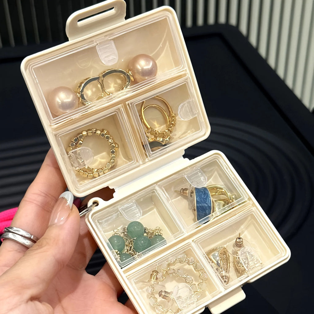 Japanese Style Portable Medicine Box Large Capacity Seven Days Week Pill Organizer Sealed Durable Personal Medicine Storage Case Oasis Select