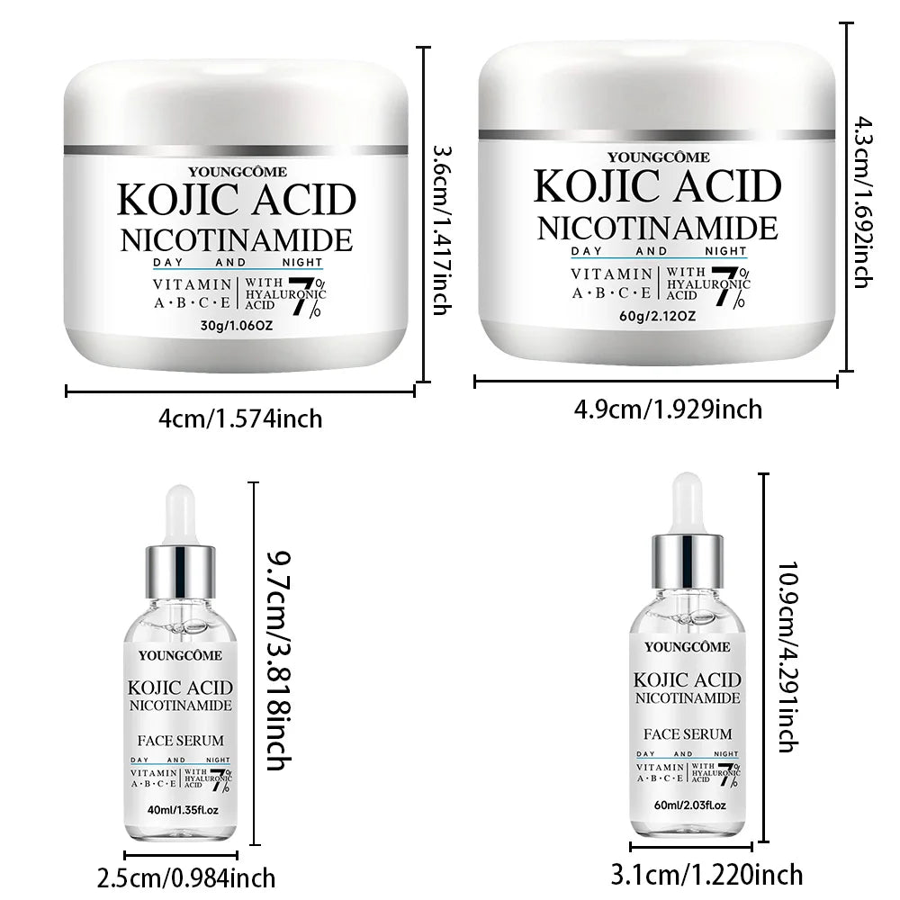 YOUNGCOME Kojic Acid & Niacinamide Brightening Serum & Cream Set