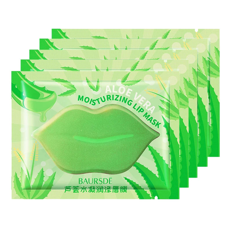 Collagen Nourishing Lip Mask – Hydrating Fruit Essence Patch Lip Mask Patch Oasis Select Aloe 5pcs