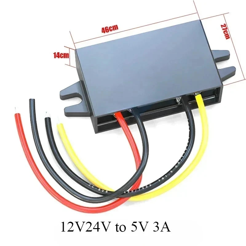 12V24V to 5V 3A DC Power Supply Module Buck Step Down Converter for Mini USB Adapter Micro USB Adapter Car Male Female Oasis Select 12V24V to 5V 3A China Mainland