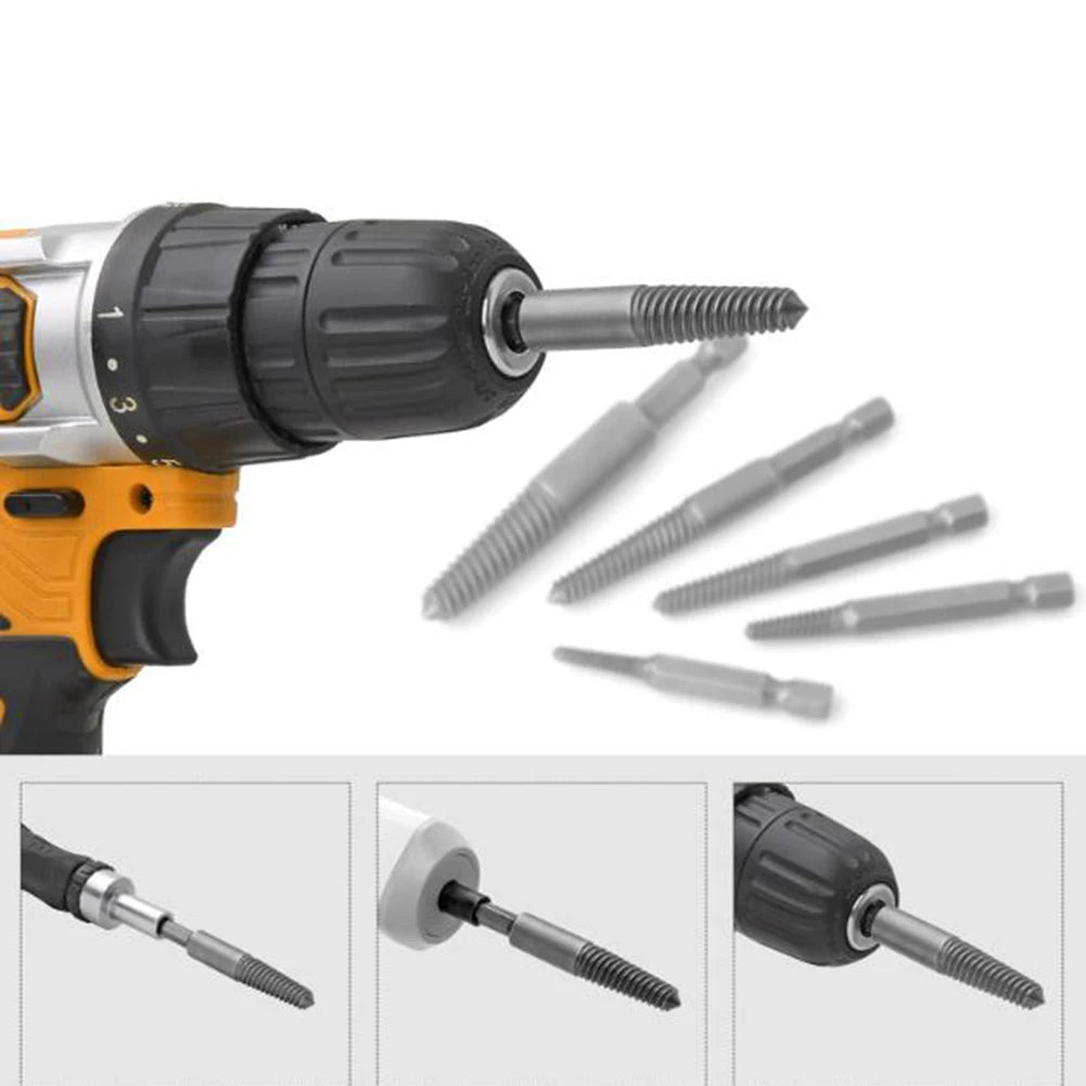 Hex Shank Screw Extractor Set – Broken Bolt & Damaged Screw Remover