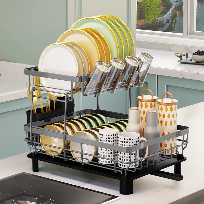 Kitchen Dish Rack Drain Rack Multifunctional Kitchen Shelf Storage Rack Dish Rack Dry Drain Oasis Select