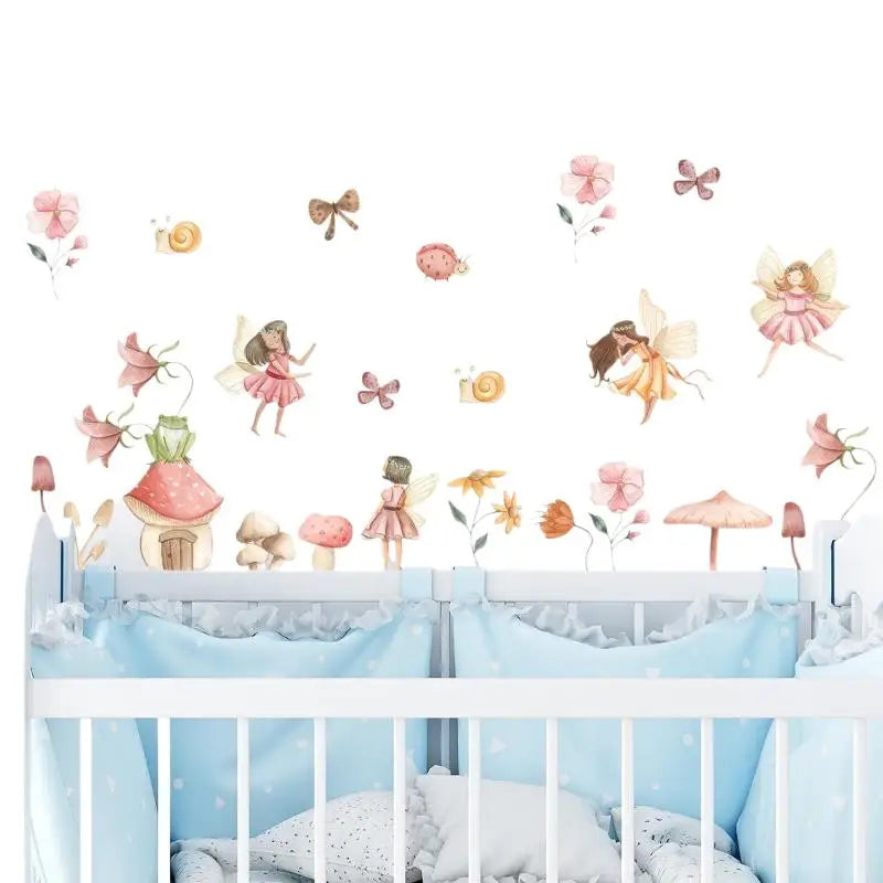 Colourful Fairy Wall Stickers – Girls Room & Playroom Decals
