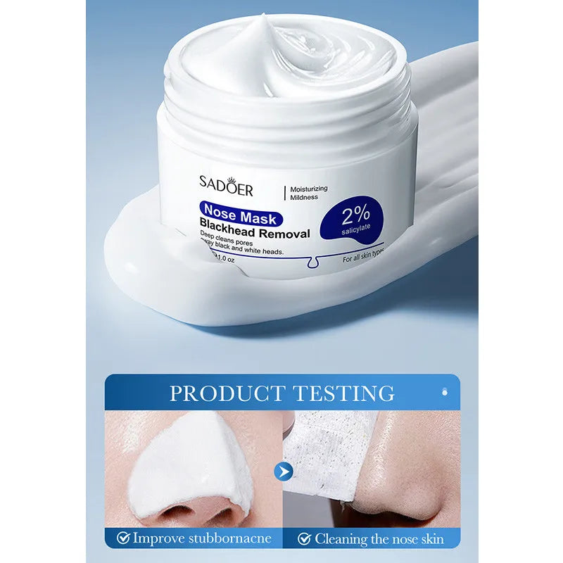 SADOER Blackhead Remover Nose Mask Shrink Pores Improve acne Deep Nose Cleansing Skin Care Oasis Select