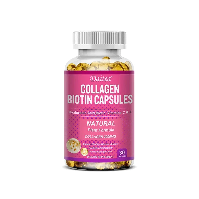 Collagen Biotin Supplement – Hair, Skin, Nails & Energy Boost