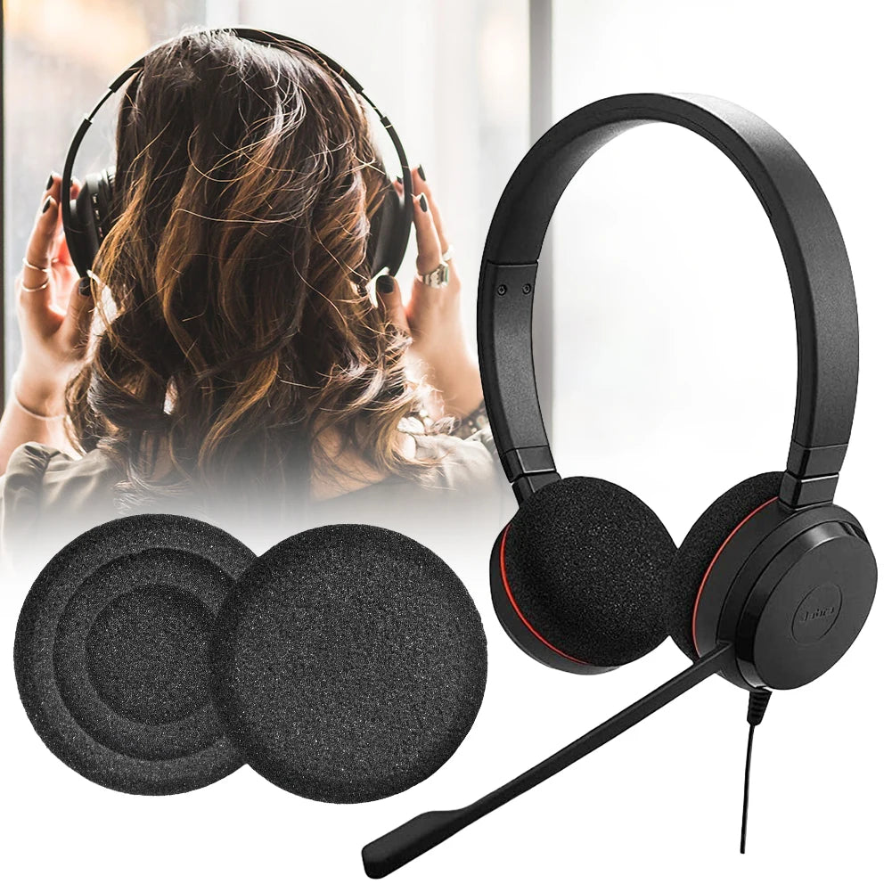Jabra Evolve 20 30 40 65 Replacement Earpads – Foam Cushions Headphone Ear Pads Oasis Select