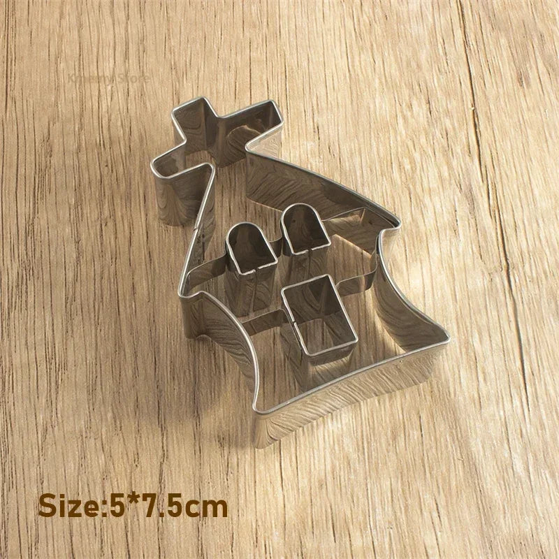 Halloween Sugar Flipping Cookie Mold Stainless Steel Skull Pumpkin Cookie Cutting Cake Mold Baking Utensils Oasis Select Haunted House