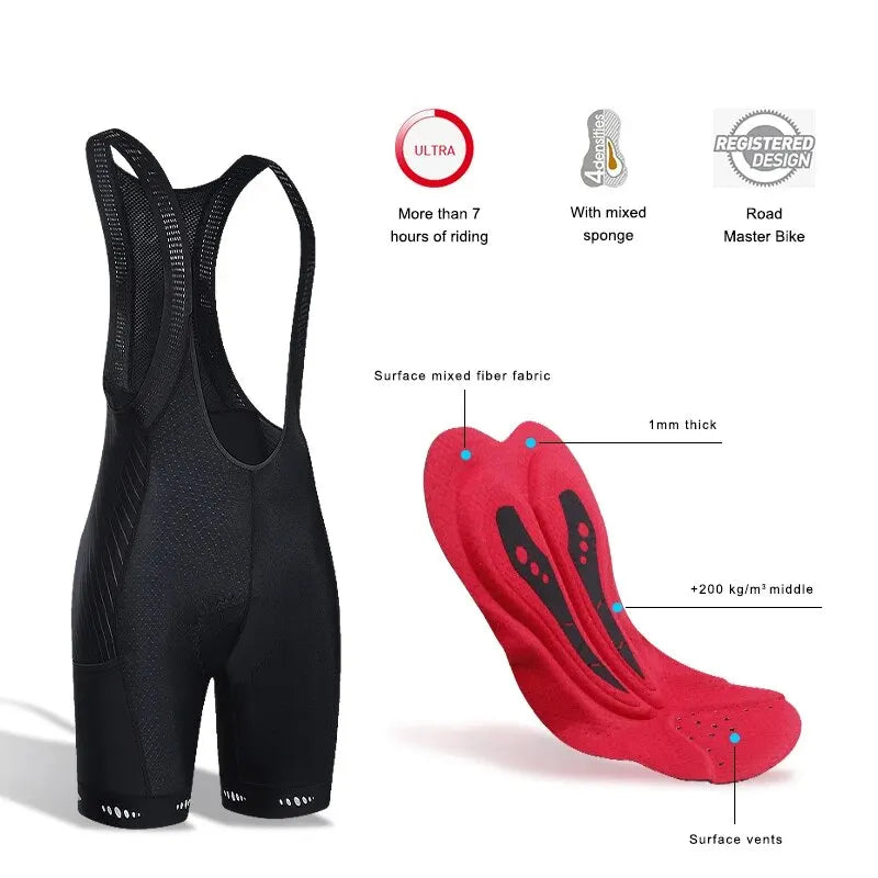 Cycling Shorts 5D Gel Pad MTB Breathable Quick Drying Dropshipping Road Mountain Bike Shorts Bib Oasis Select