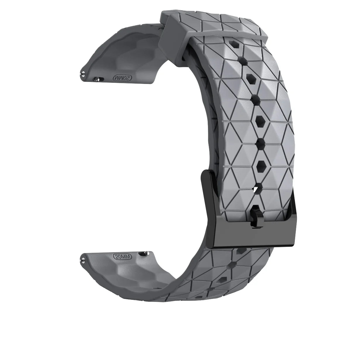Silicone Watch Band 20mm 22mm – Samsung Huawei Garmin Strap Smartwatch Band Oasis Select Grey 20MM