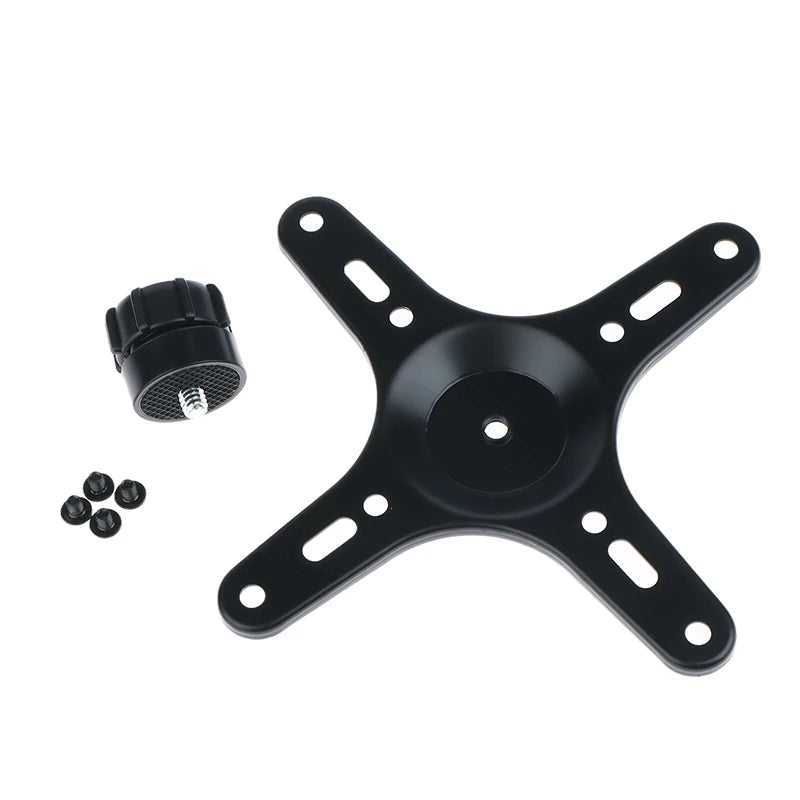 1Set Portable Monitor Mounting Bracket Plate VESA 1/4 Inch Screw Hole To 100x100MM 75x75MM M4 Screw Set Wall Mount Holder Oasis Select with ball head