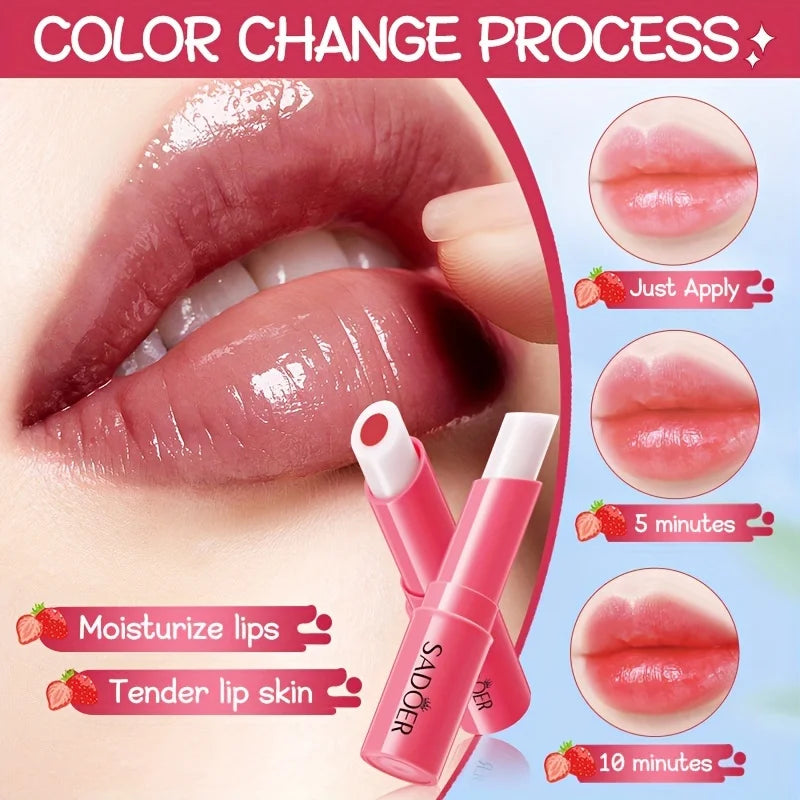 Strawberry-Filled Temperature-Changing Moisturizing Lip Balm 2.5g Oasis Select