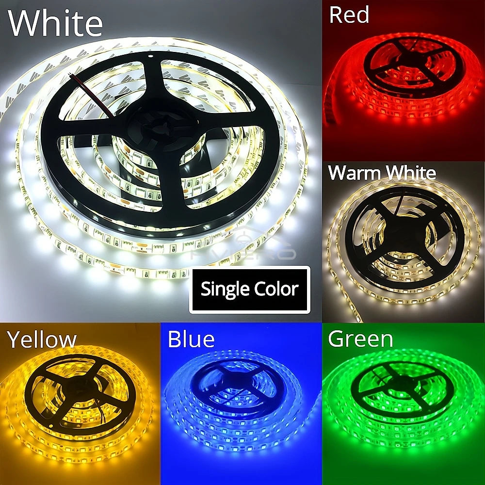 HVIERO 5M SMD 5050 LED Strip Light 300 LEDs DC 12V RGB