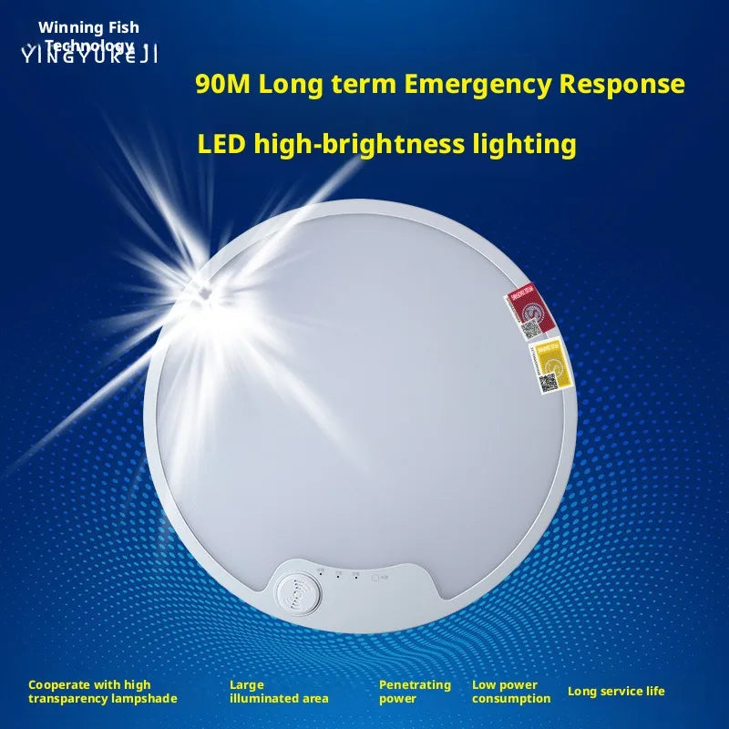 LED Emergency Ceiling Light | Radar & Sound Sensor | SHINEKNOT