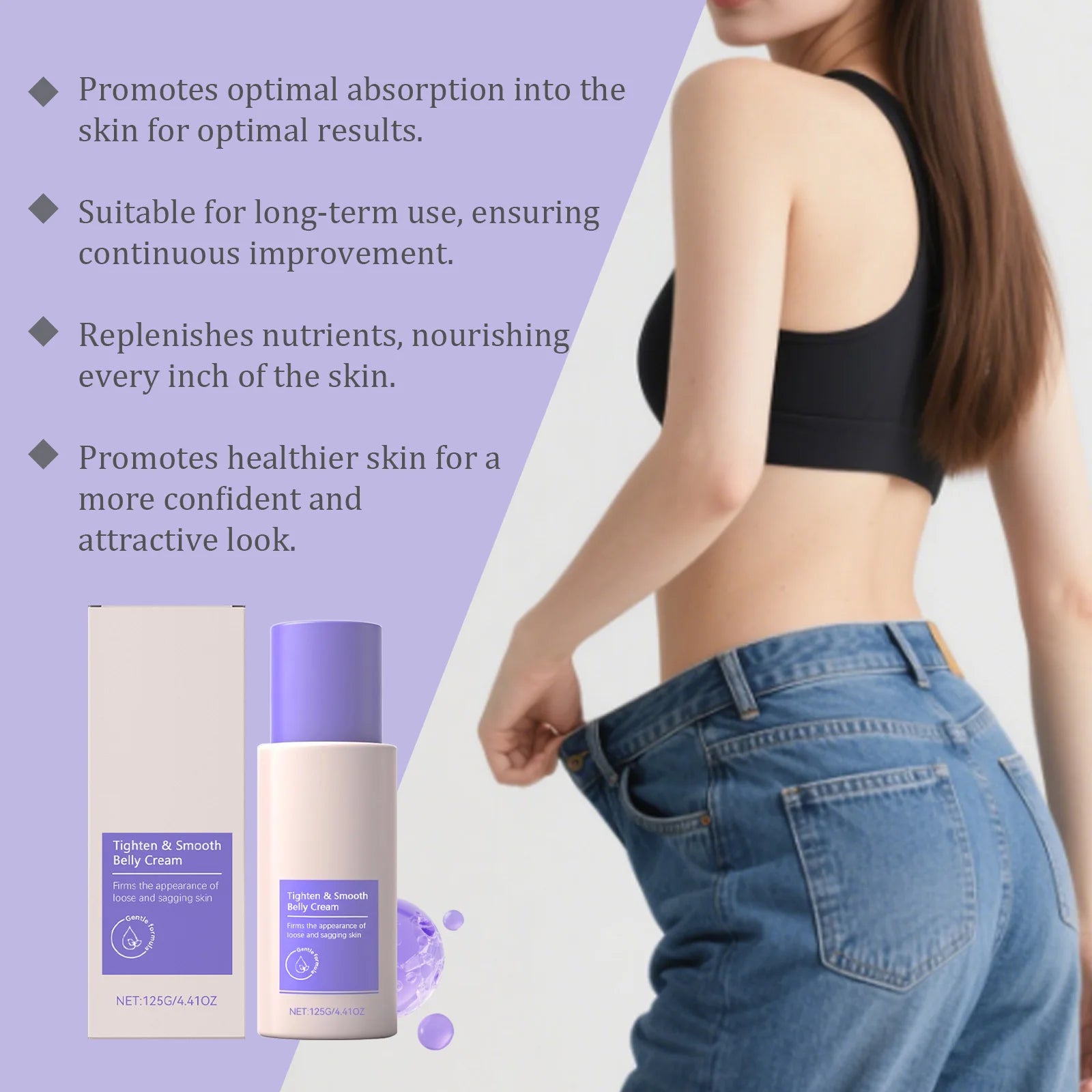 Rose Belly Tightening Cream – Firm, Smooth & Stretch Marks Body Firming Cream Oasis Select