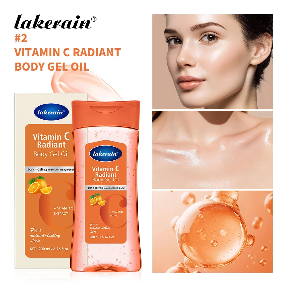 Lakerain Vitamin C Body Treatment Oil Body Oil VC Body Massage Essential Oil Care Moisturizing Body Essential Oil Hydrating Care Oasis Select 01