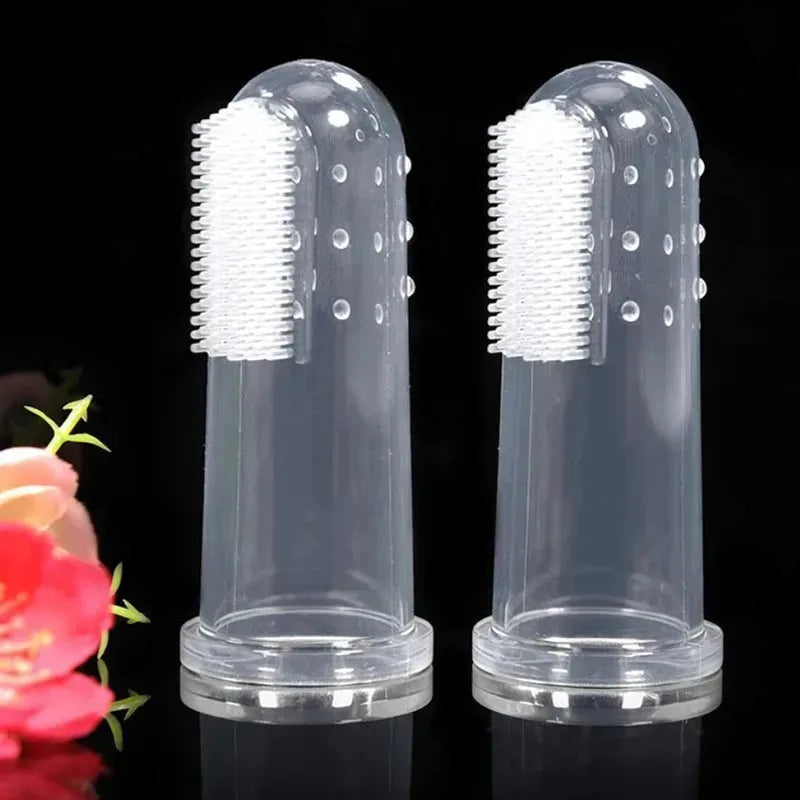 1/3/6Pcs Cat Dog Toothbrush Silicone Puppy Cat Finger Sleeve Toothbrushs Pet Finger ToothbrushPet Cleaning Supplies Oasis Select