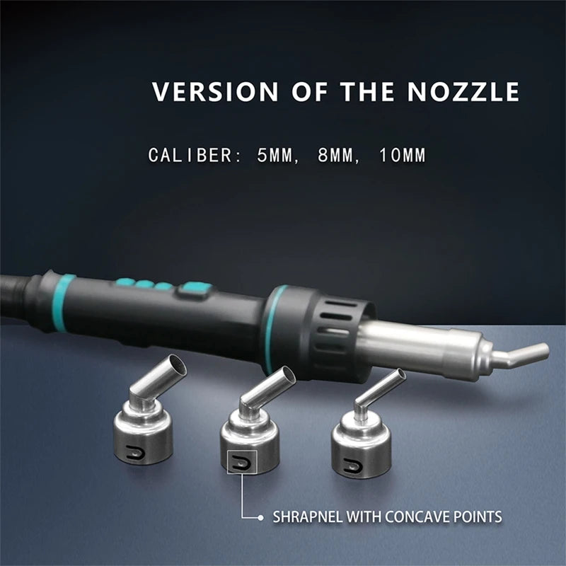 For SUGON 8650/ 8630/8610DX-PRO Hot Air Soldering Station 45 Degree Curved Nozzle 5Mm/8Mm/10Mm Bent Angle Heat Nozzle Oasis Select