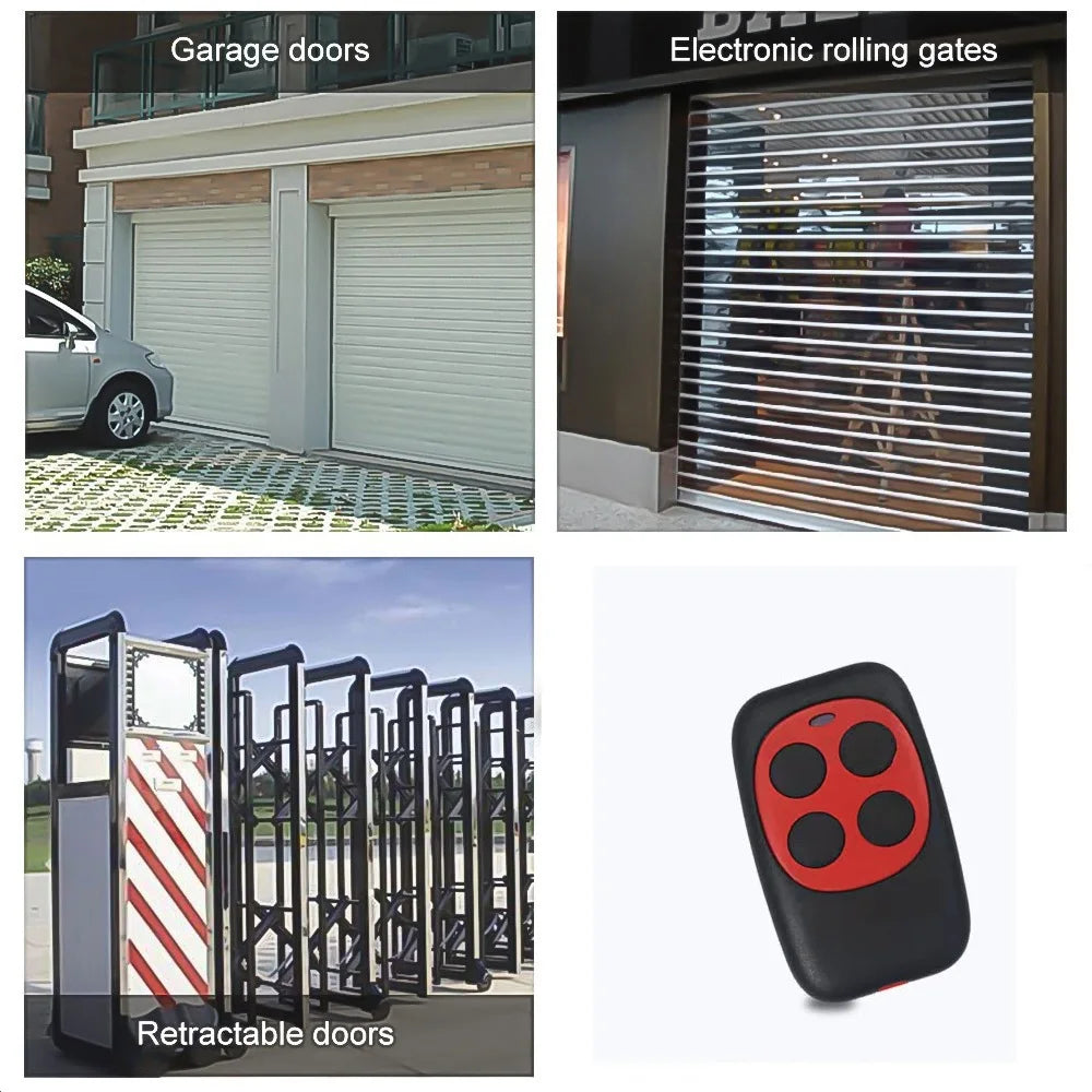 433Mhz 4 Keys Colorful Remote Control RF Wireless Copy Code Remote Electric Cloning Gate Garage Door Auto Keychain for Home Oasis Select