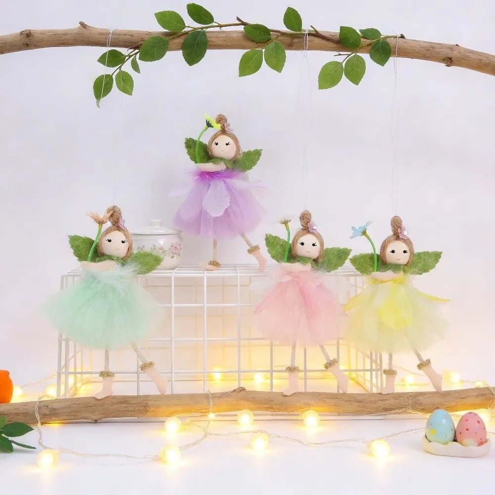 Flower Fairy Ornament Pendant – Handmade Spring Easter Decor