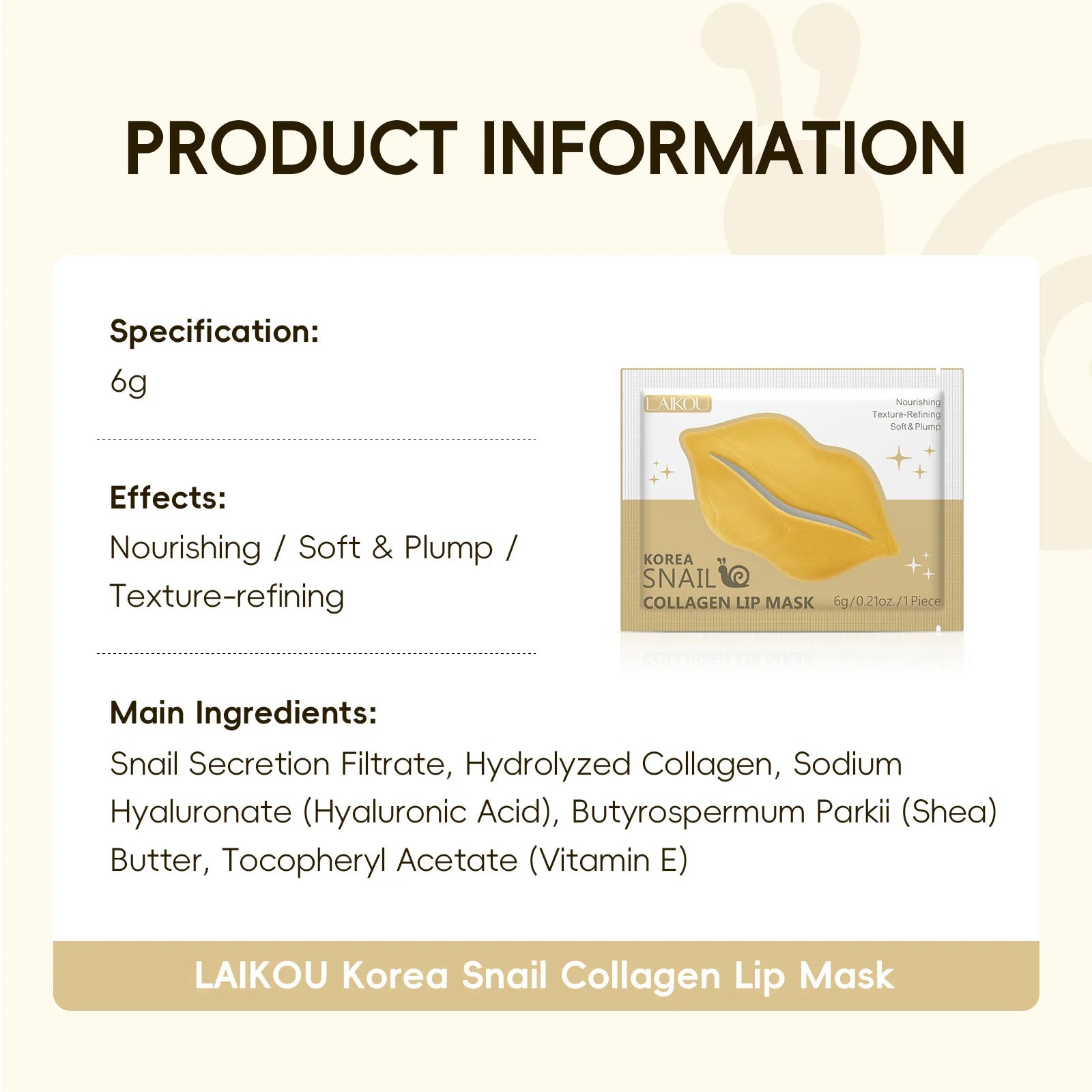 LAIKOU 5/10pcs Lip Mask Lip Care Moisturizing Hydrating Repair Lighten Lip Lines Gel Patch Lips Pad Patches Care Products Oasis Select