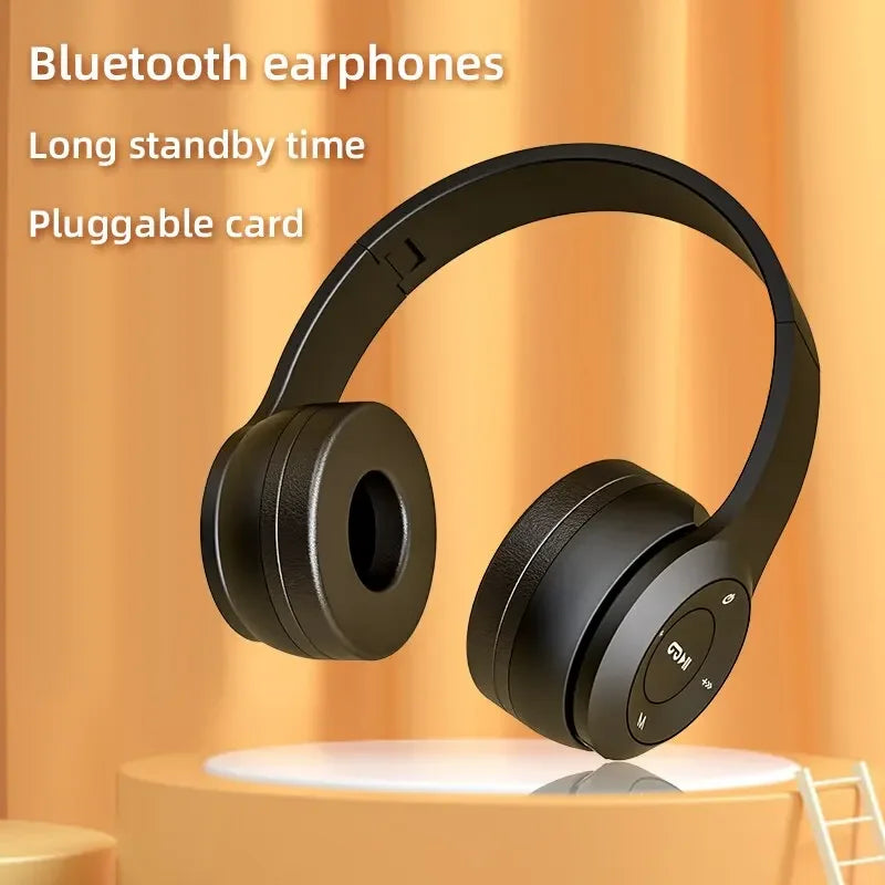 Stereo P47 Headset 5.0 Bluetooth Headset Folding Series Wireless Sports Game Headset for iPhone XiaoMi Oasis Select