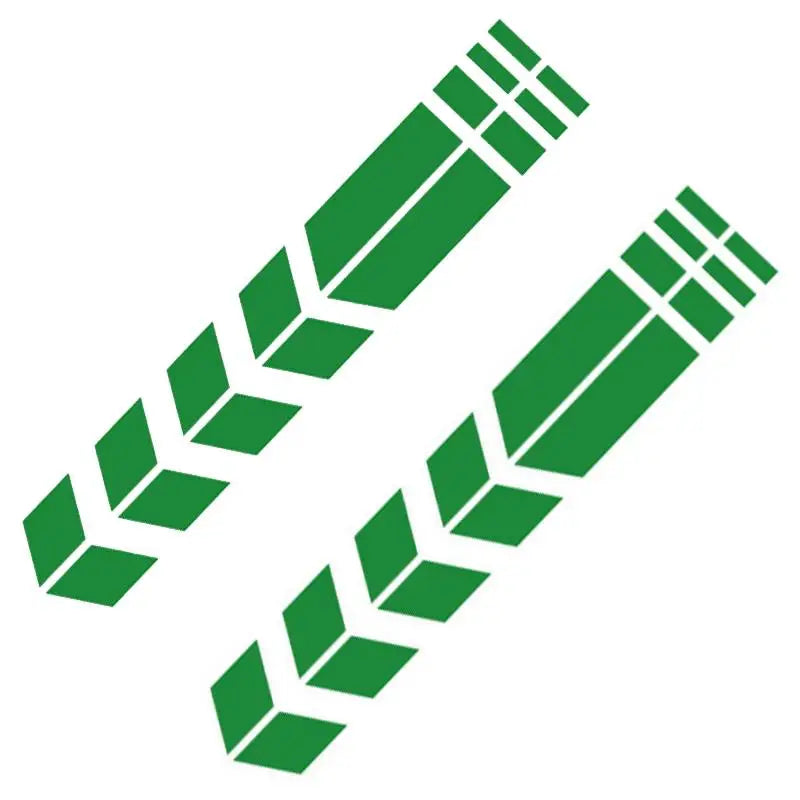 1/2/3set Universal Motorcycle Sticker With Arrows Flash Paste Waterproof Oil Resistant Reflective Sticker Motorcycle Tape Oasis Select 2set green