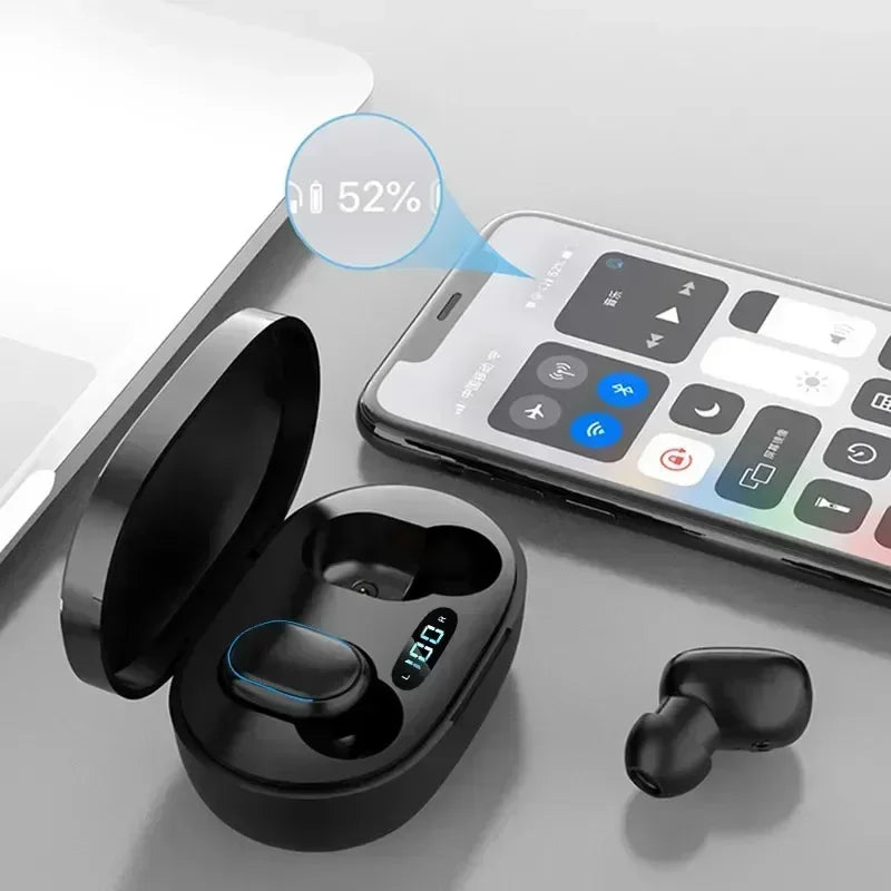 E7S TWS Wireless Headphones Bluetooth Earphone Control Sport Headset Waterproof Microphone Music Earphone Work On All Smartphone Oasis Select