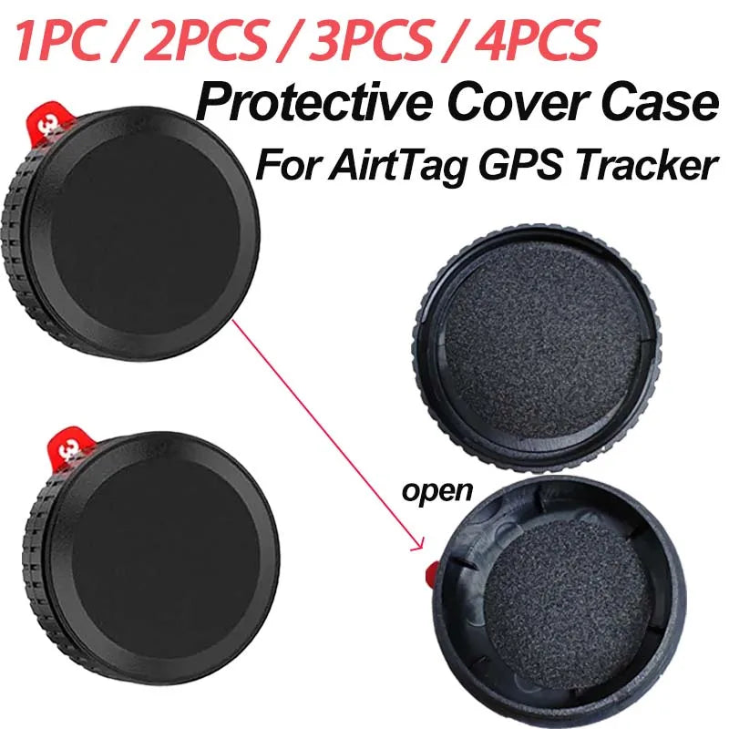 Shockproof AirTag Case Cover 1–4 Pack | Pet Bike Key Holder AirTag Protective Case Oasis Select