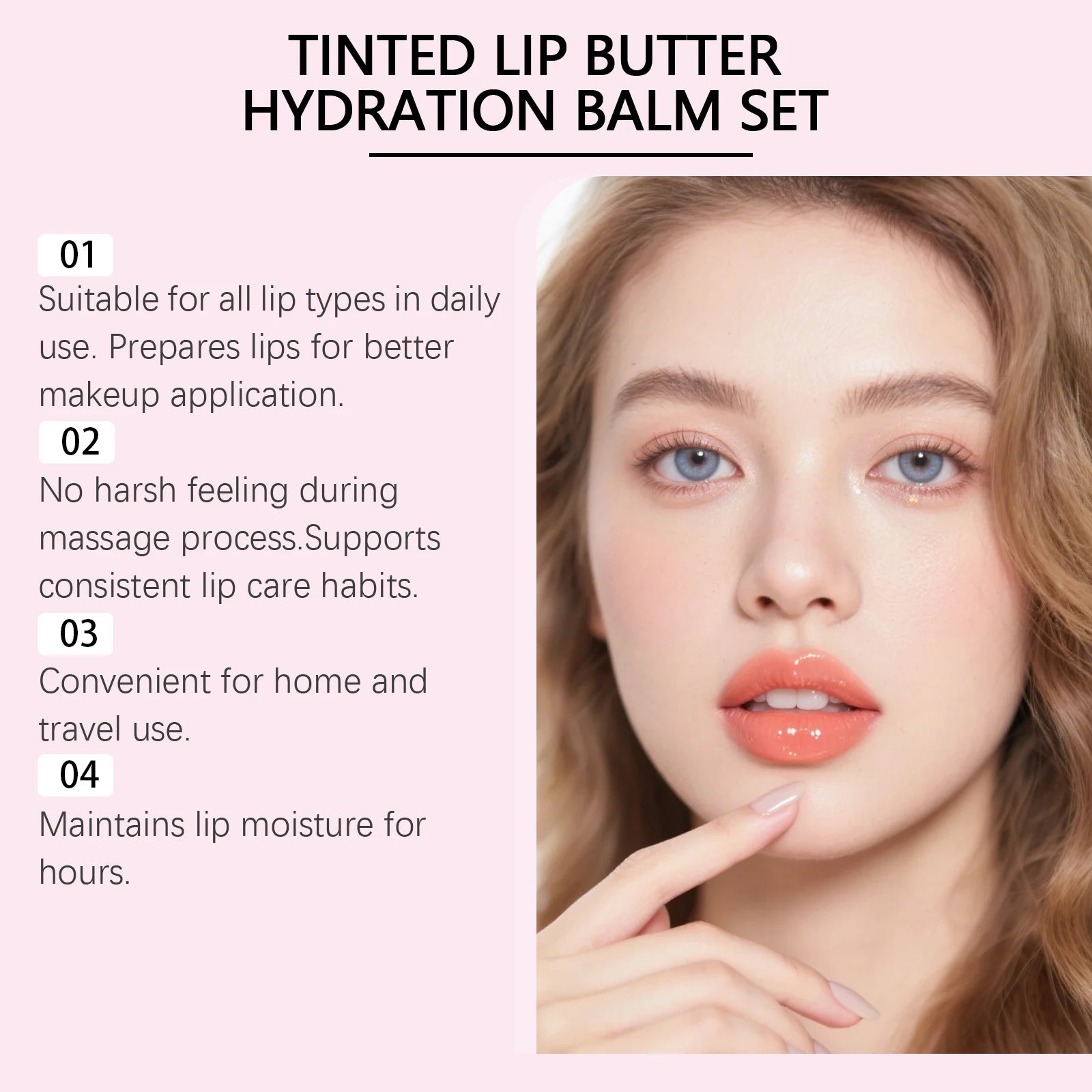 EELHOE Tinted Lip Balm Set – 3-Pack Moisturizing Gift Box Tinted Lip Balm Set Oasis Select
