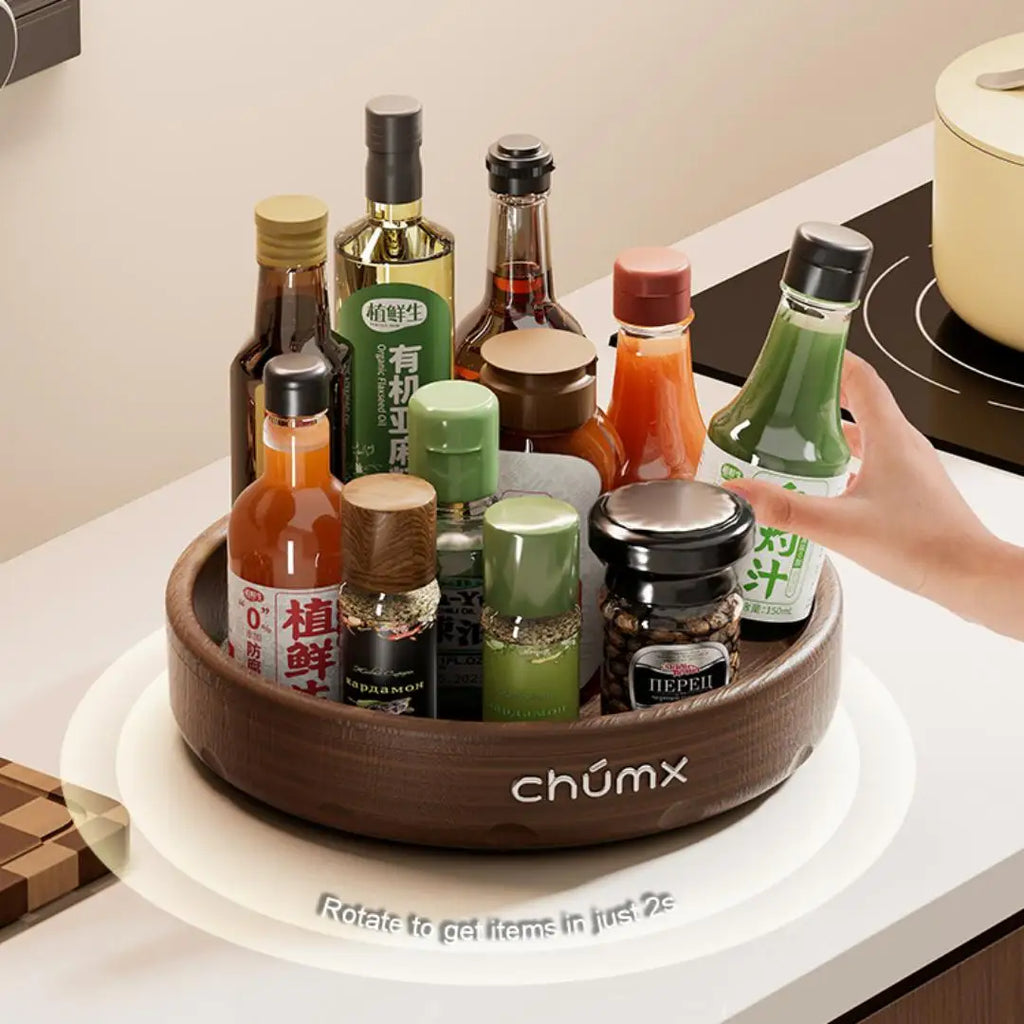 360-degree rotating desktop storage box—a practical, multi-purpose storage solution perfect for the kitchen and living room Oasis Select