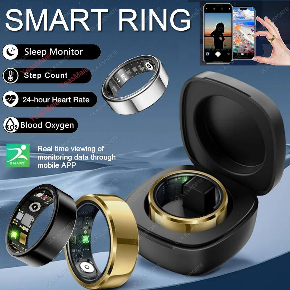 Smart Ring Heart Rate & Blood Oxygen Monitor | IP68 5ATM