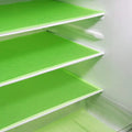 Fridge Mat EVA Waterproof Washable Mildew Kitchen Pad Anti-oil Cabinet Drawer Placemat Refrigerator Liner Mat Oasis Select 2PCS Green 30x45cm Rectangular