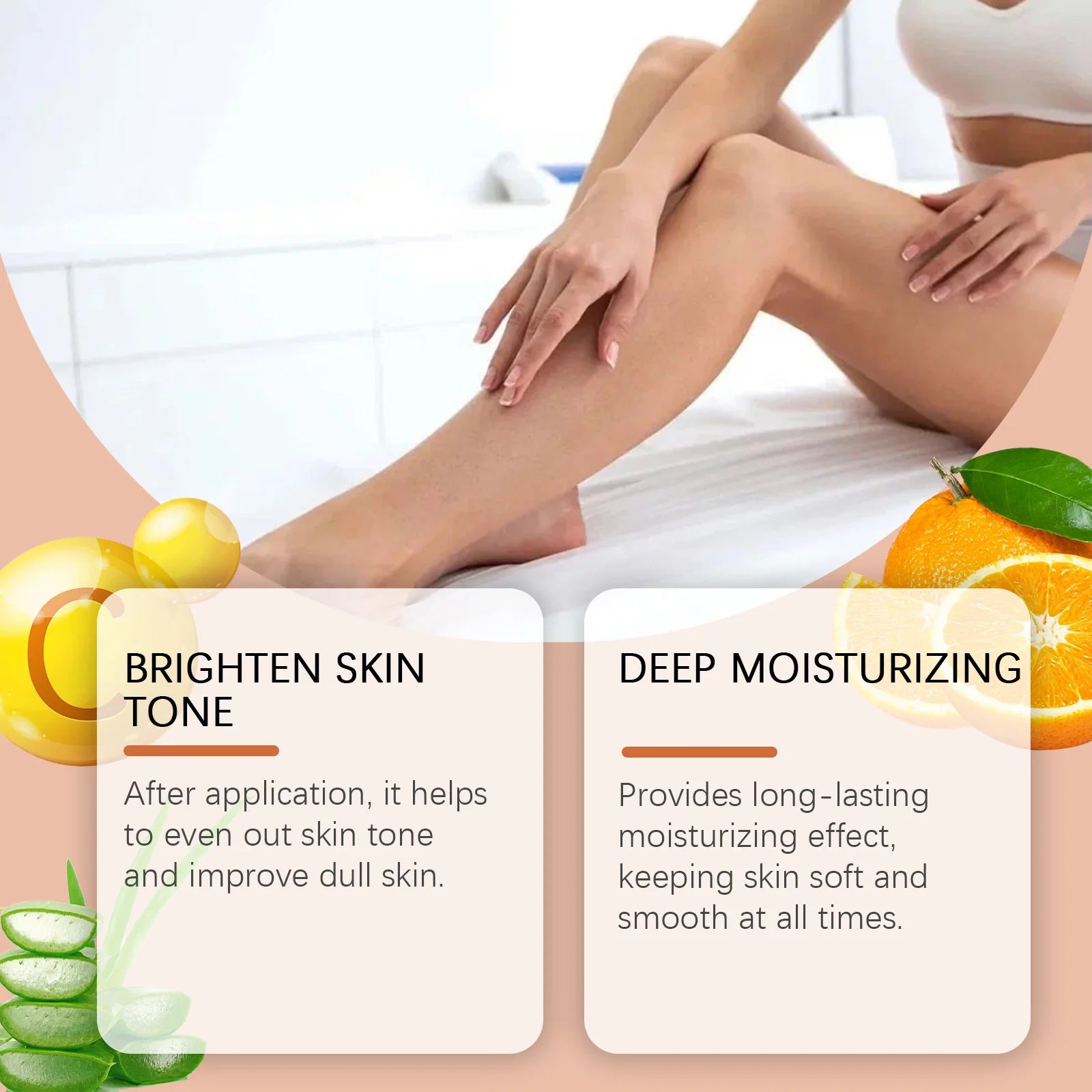 Vitamin C Brightening Body Oil Evens Out Skin Tone Improves Dullness Provides Long-Lasting Hydration and Moisturizes Body Oil Oasis Select