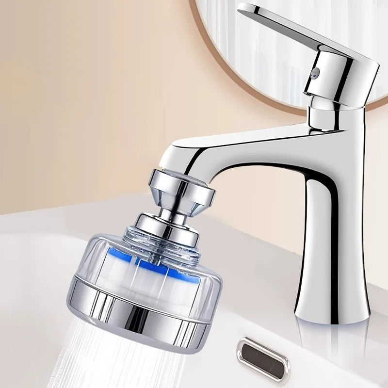 360° Kitchen Faucet Aerator, Water Saving Nozzle Sprayer with Swivel, Adjustable Tap Head Filter for Sink Extension Filter Eau Oasis Select