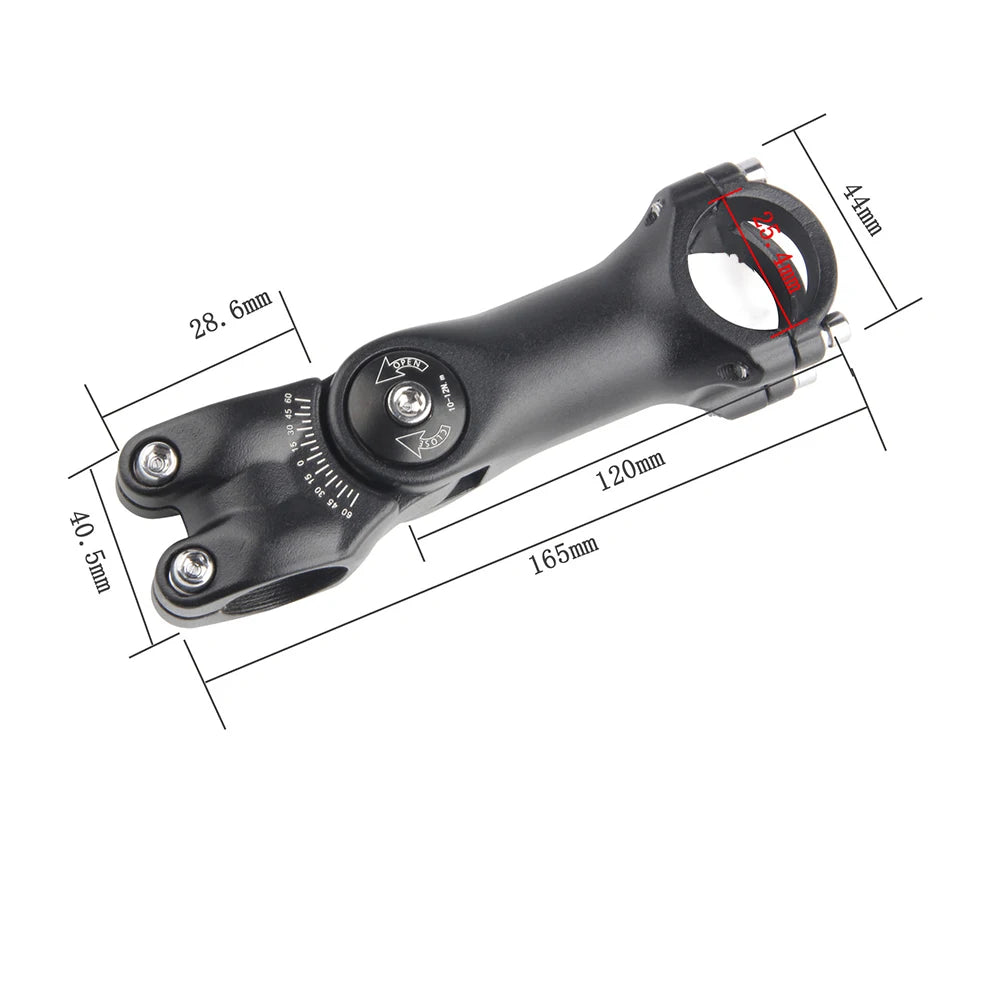 Bike Handlebar Stem Riser 25.4/31.8mm Adjustable Handlebar For Mountain Bike Aluminum Alloy Forged Stem Cycling Replace Parts Oasis Select 25.4-120MM