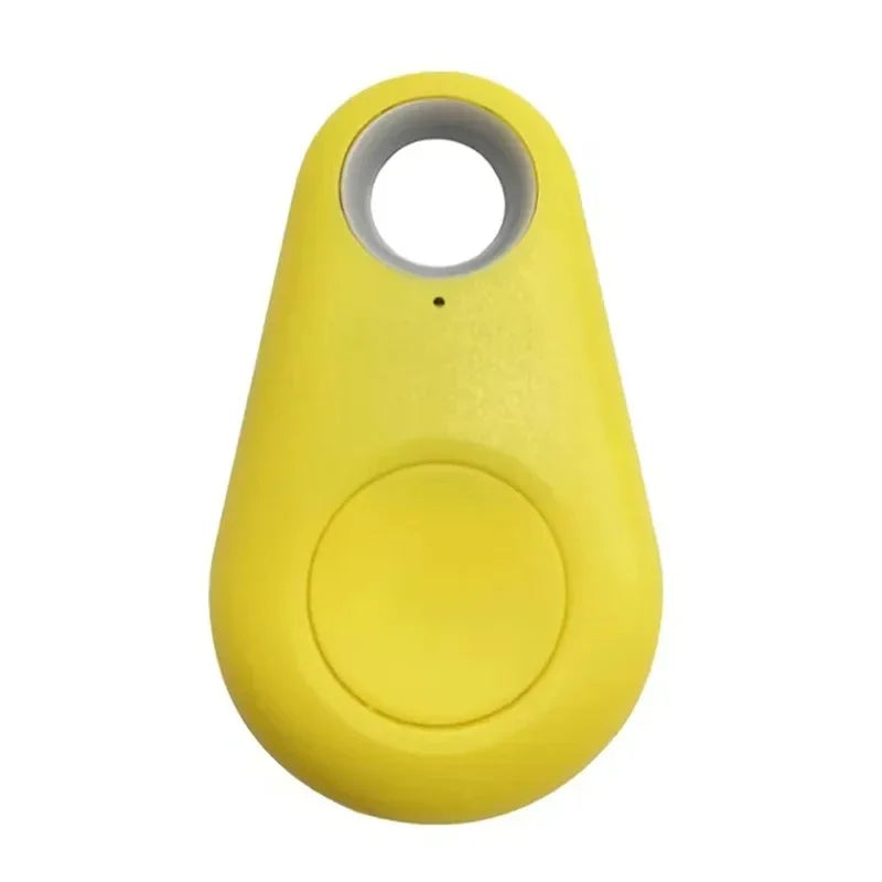 1/2pcs Mini Fashion Smart Dog Pets Bluetooth 4.0 GPS Tracker Anti-lost Alarm Tag Wireless Child Bag Wallet Key Finder Locator Oasis Select Yellow