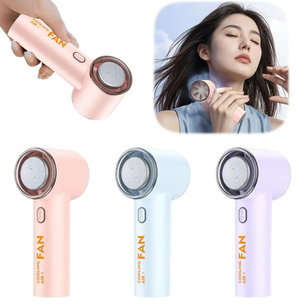 High-speed Refrigeration Ice Turbine Small Wind Outdoor Travel Portable Handheld 100-speed Ice-sensing Large Wind Fan Oasis Select