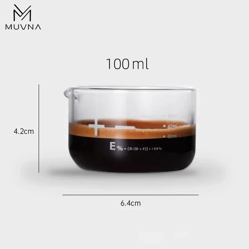 Star Rain Shot Cup Espresso Glass Ounce Cup with Graduated 100ml Measuring Cup Kitchen Gadgets Oasis Select A