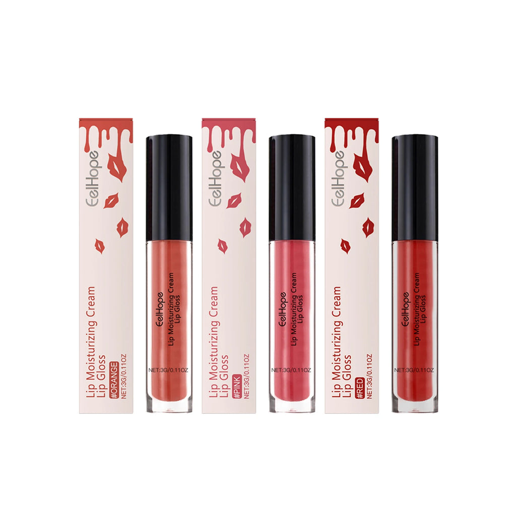 Eelhope Moisturizing Lip Gloss – Non-Sticky, Glowing & Waterproof Moisturizing Lip Gloss Oasis Select 3 IN 1