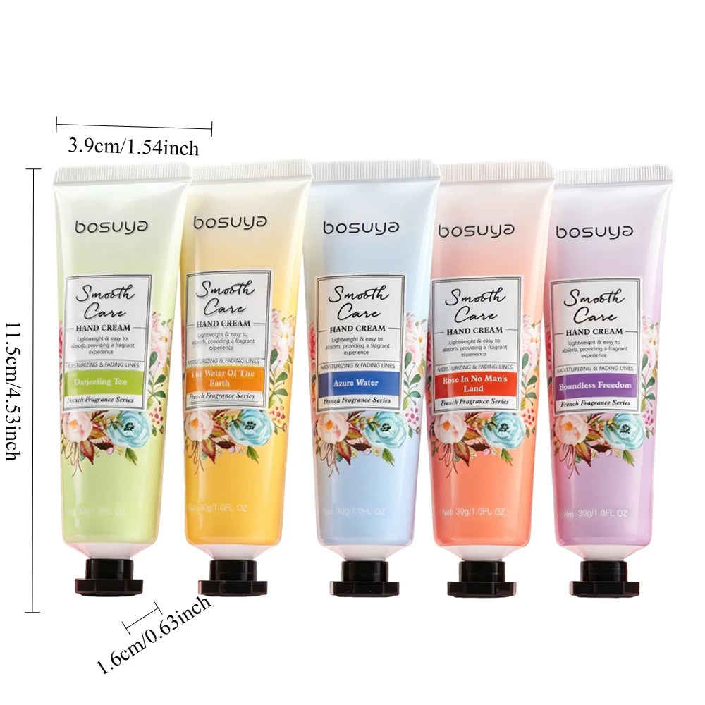 5PCS Fragrant Hand Cream, Containing Shea Butter, Glycerin and Other Ingredients Oasis Select