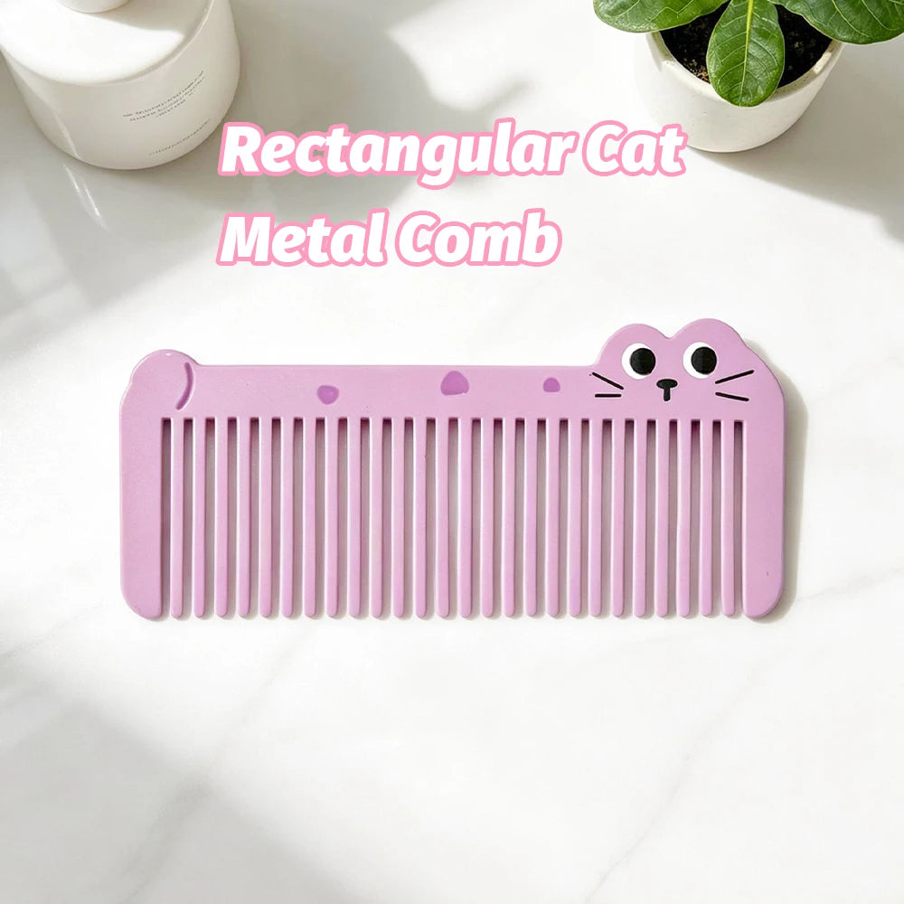 Mini Cartoon Kitten Wide Tooth Detangling Comb | Travel Hair Comb Hair Detangling Comb Oasis Select