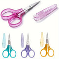 4pcs Sharp Detail Craft Scissors Set-Stainless Steel, Compact Design with Protective Cover for Sewing, Embroidery, Paper Cutting Oasis Select 4pcs